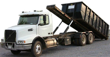 truck for carrying rolloff containers.