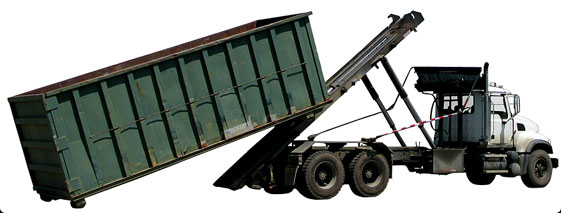 truck for transporting rolloff containers